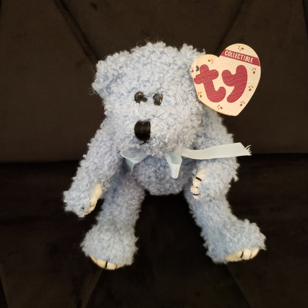 Ty Collectible Blue Plush Bear
